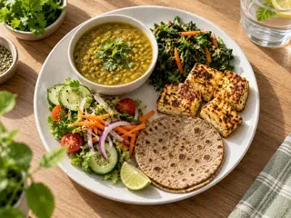 Portion-controlled high-protein Indian meal